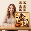 Pumpkin Dog Diamond Painting Kit  Golden Retriever Pearl Art