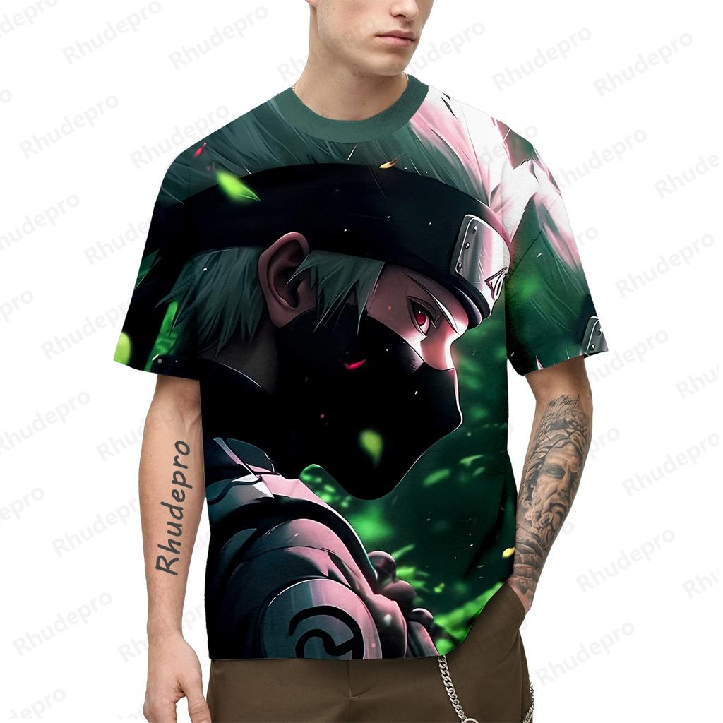 New Hot Kakashi Anime  Men's 3D Printing Cosplay T-shirt Women's And Children's Street T-shirts Unisex Large Top