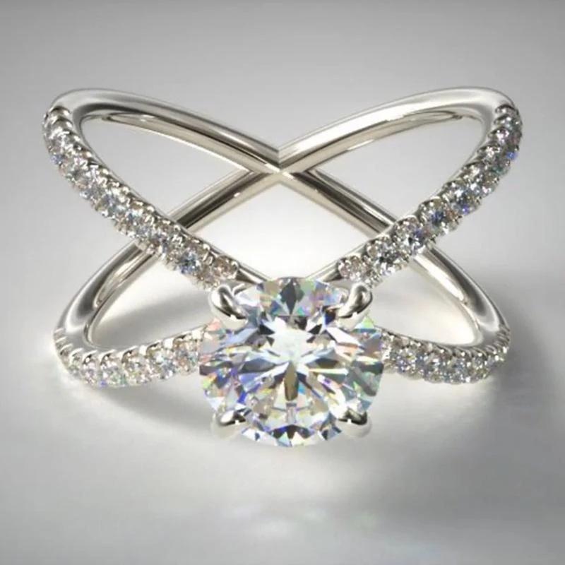 

Elegant and Creative Cross Ring with Zircon Inlay, Sparkling and Personalized Fashion Accessories From Europe and America 9