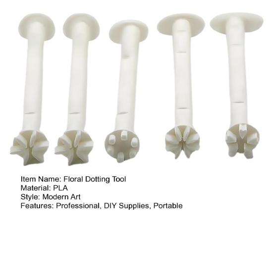 5Pcs Flower Dotting Tools DIY Graffiti Arts Crafts Card Making Floral Art Stamp Pen Professional Flower Stamping Dot Painting Tools