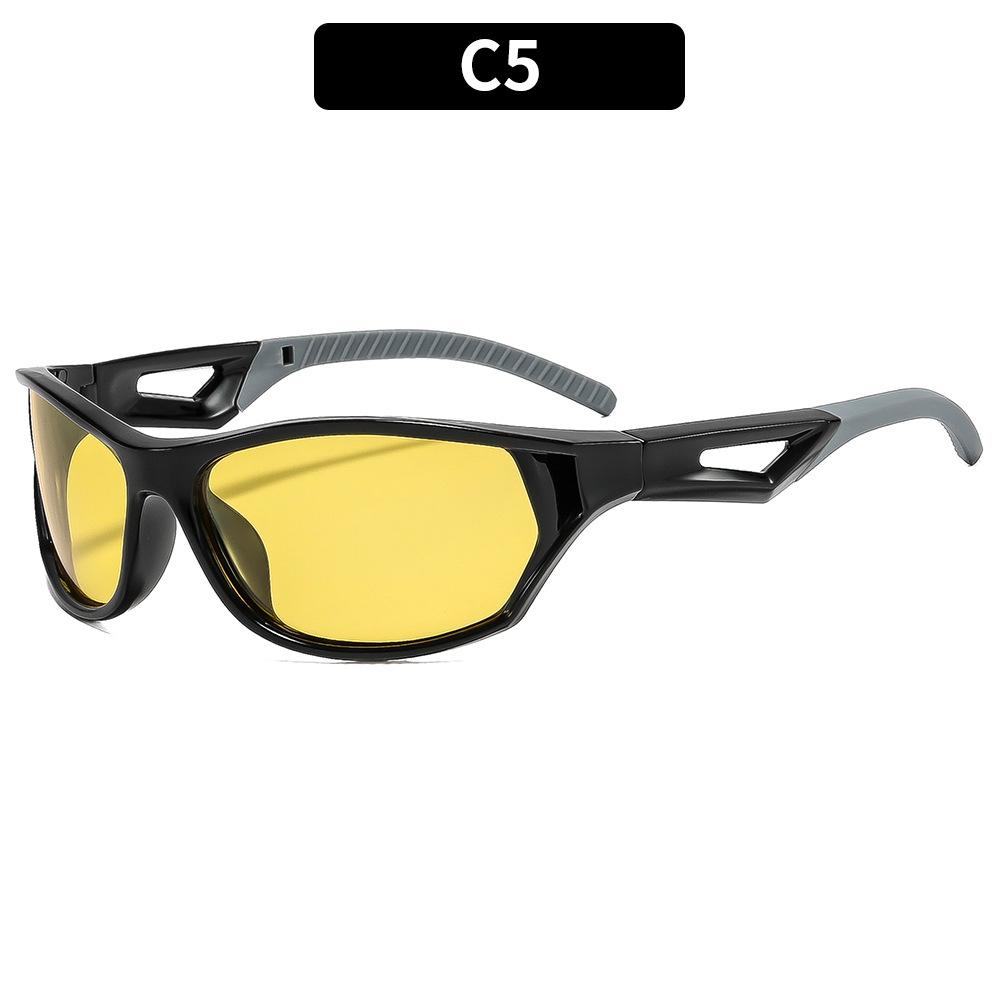 European And American Fashion New Retro Cycling Sunglasses Personalized Versatile Street Shooting Trend Colorful Sunglasses Men'S Sports Glasses