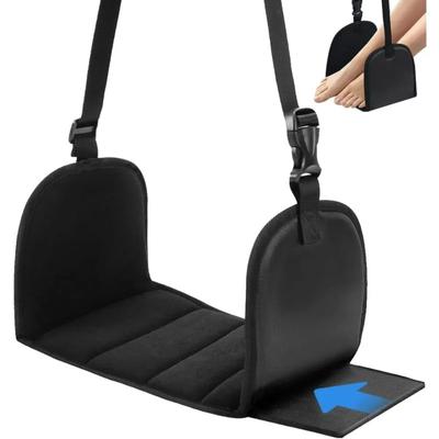 Fußhängematte für den Flug, Flugzeug-Fußhängematte, Flug-Essentials Hängematten-Stützplatten Perfekt für lange Reisen Fuß-Beinauflage