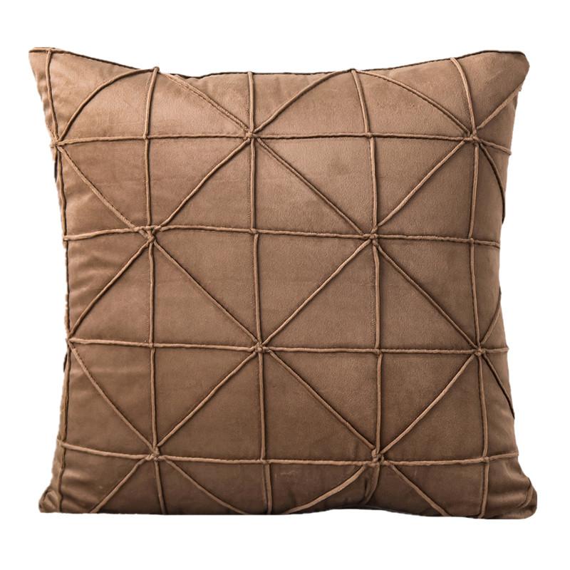 

45x45 см Геометрический Полосатый Бархатный Чехол Для Подушки Автомобиля Офиса Кресла Дома Гостиной Дивана Декор 45x45cm света кофе