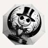 1 Automatisches Öffnen Jack Skellington, Albtraum vor Weihnachten Thema Bunter 8-Rippen Tragbarer Regenschirm für Männer und Frauen, Ein Kompakter Pendlerbegleiter