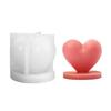 1 Pack Heart-Shaped Candle Molds with Base|3D Silicone Heart Candle Molds,Ideal for Valentine'S Day,Birthday,and Holiday Gifts