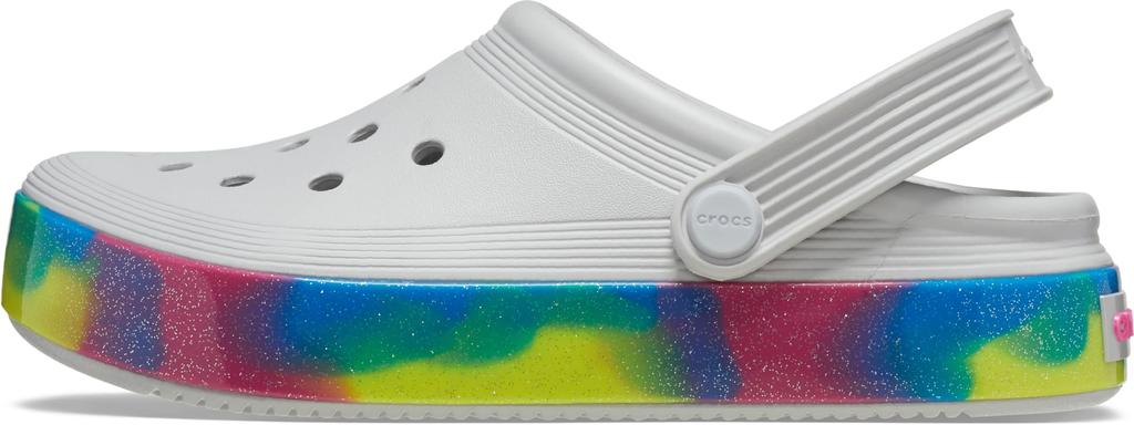 Crocs Off Court Glitter Band Clog in Atmosphere/Multi, Toddler Sizes 17.5cm - 12cm