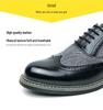 2025 Plus Size Pointed Toe Leather Brogues: Versatile European Style Formal & Casual Men's Shoes