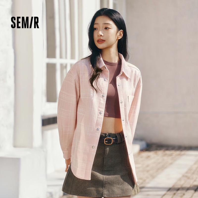 Semir Women's Oversized Dropped Shoulder Denim Shirt
