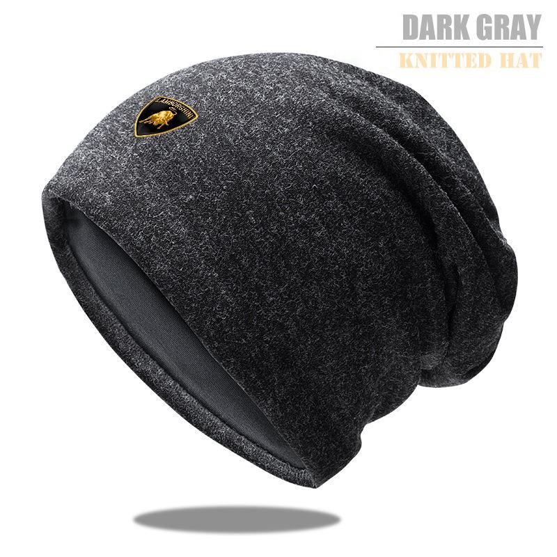 Verstellbare Auto-Logo Hochwertige Plüsch-Mützen Wintermütze Für Lamborghini Urus Huracan Aventador Premium Autozubehör