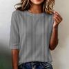 Camiseta de Manga Corta para Mujer, Corte Holgado, Casual, Ligera, Cuello Redondo, Cómoda para el Uso Diario, Blusa Adecuada para Diversas Ocasiones