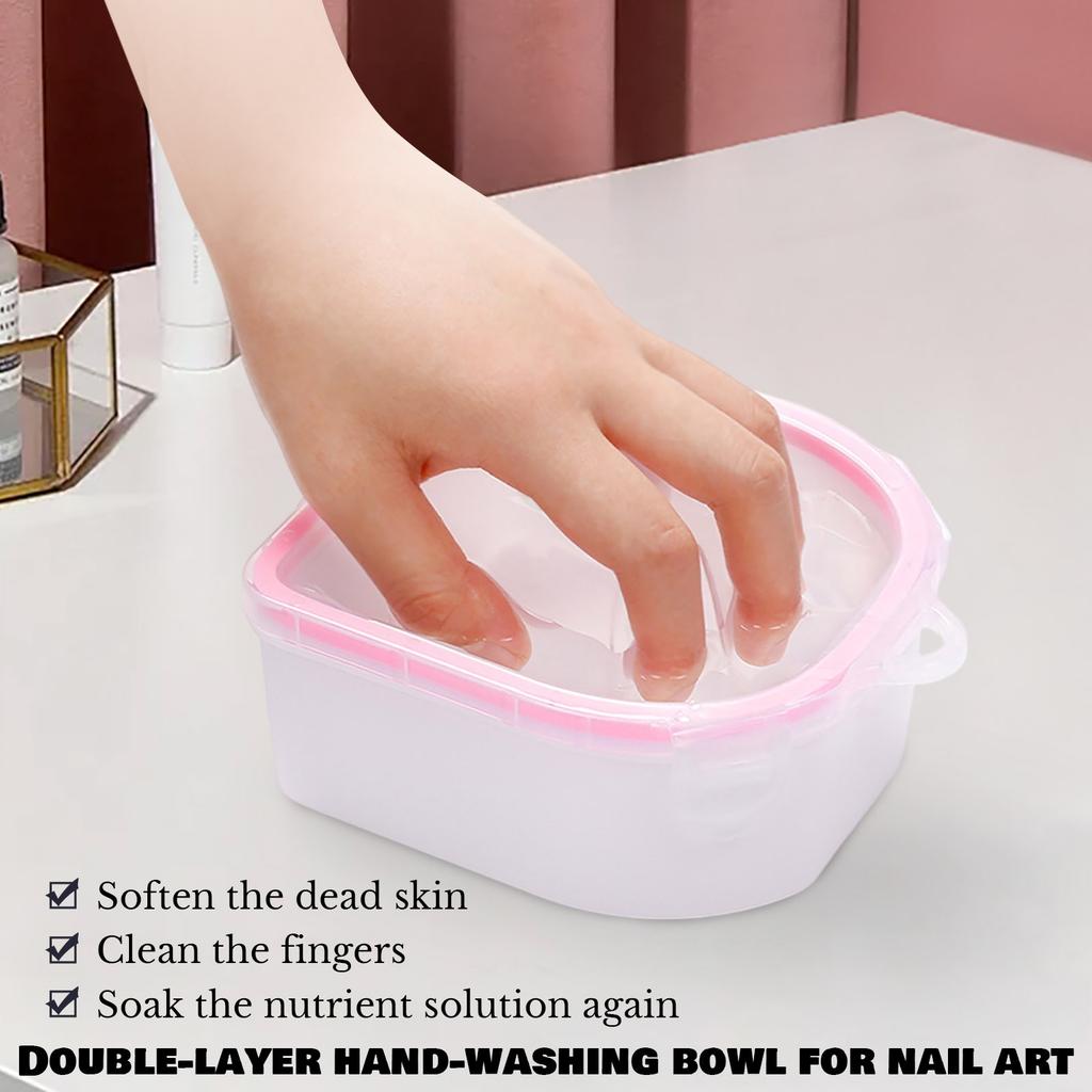 Nail Tools, Soaking Bowl, Double-layer Insulation, Softening, Dead Skin, Soaking Bowl