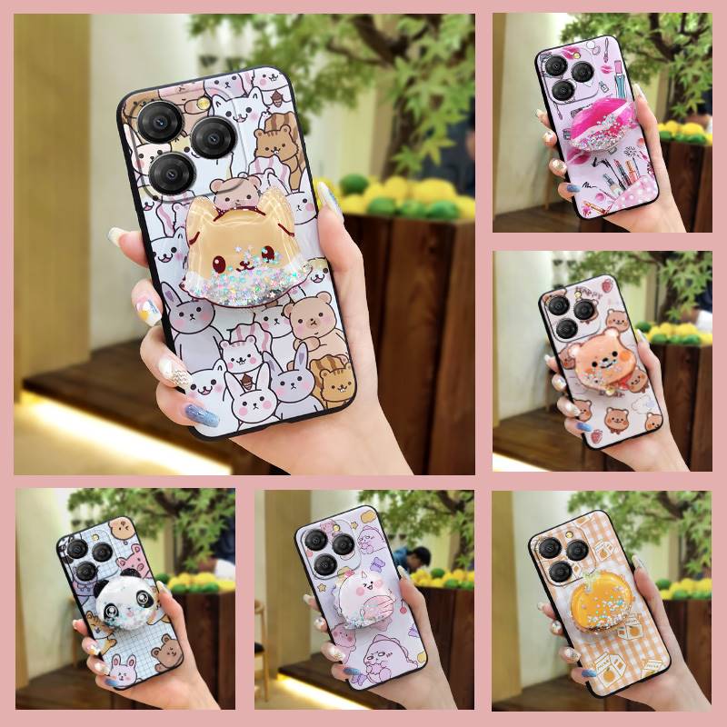 Anti-knock Simplicity Phone Case For Blackview Shark9 5G Durable Quicksand TPU Phone Lens Protection Cartoon Soft Case