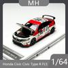 MH 1:64 Honda Civic Type R FL5 Offenlegierung Auto Modell Schreibtischornament Junge Spielzeug Geburtstagsgeschenk