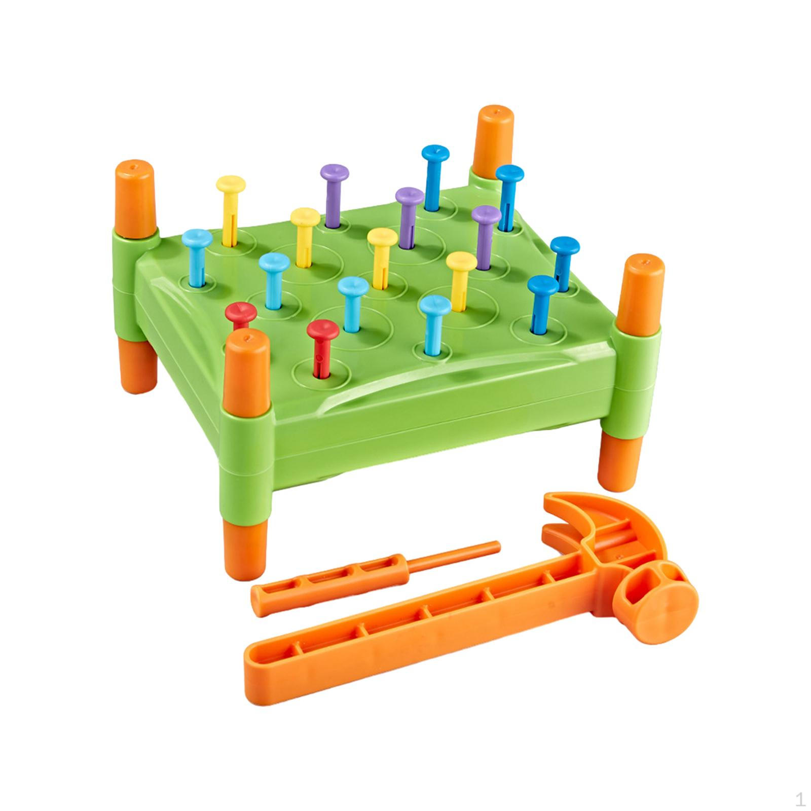 Hammering Pounding Toy Hammer Fine Motor Skills Party Favors Bench Pegs