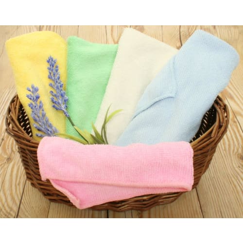 Bonstar Micro Cloths, Cleans without Detergent, Ultra-Fine Fibers Effectively Capture Oil and Dust Stains, Pack of 5, F-886