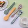 3/2pcs 410 Stainless Steel Tableware Suit with Case Flatware Portable Cutlery Set  Home