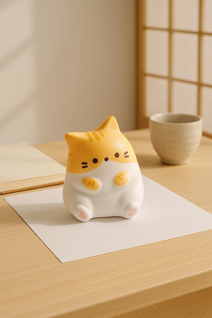 Katze Stress Relief Squishy Spielzeug Pu Langsam Rising Squeeze Antistress Ball Cartoon Tisch Ornamente Squishy Stress Reliever Spielzeug
