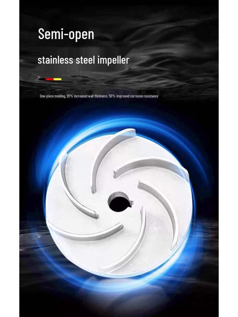 304 Stainless Steel Self-Priming Centrifugal Pump, Corrosion and High-Temperature Resistant, DC Brushless, 24v-72v, Acid and Alkali Resistant.