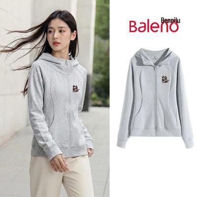 Baleno Women's Cat Graphic Hooded Zip-Up Sweatshirt