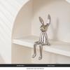 High-End Cartoon Long-Eared Rabbit Ornament for Luxury Decor