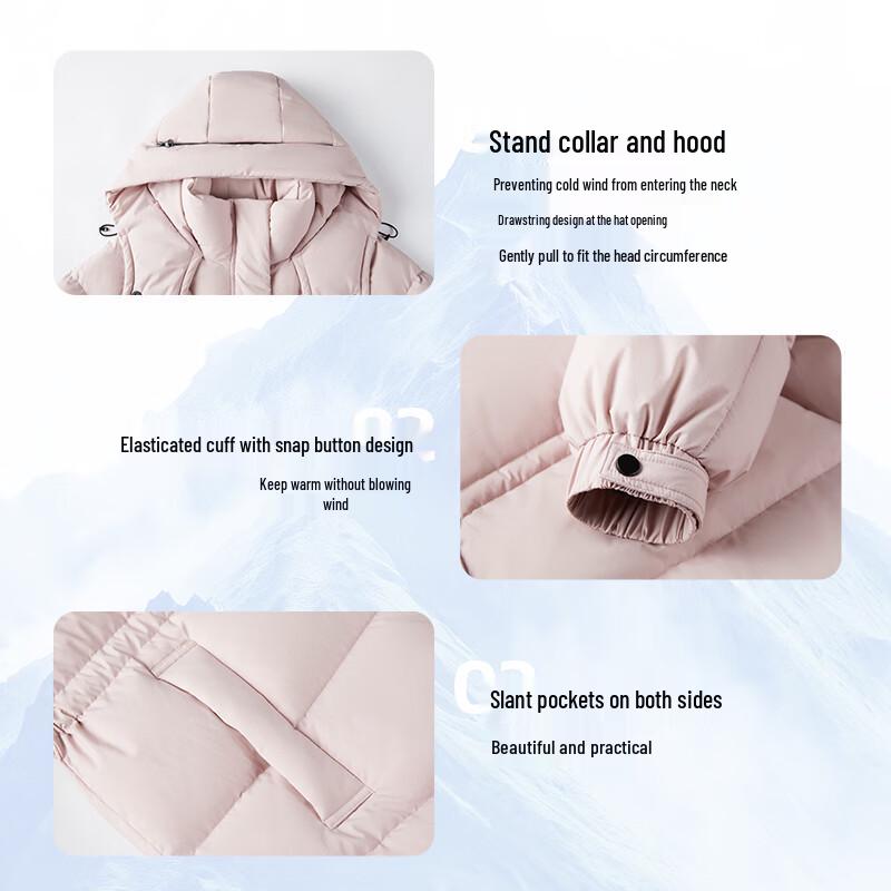 Qianrengang Women's 2025 Winter Hooded Down Jacket Y309098Y