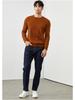 Men's 100% Cashmere Crew Neck Sweater - British Style Slim Fit for Autumn/Winter