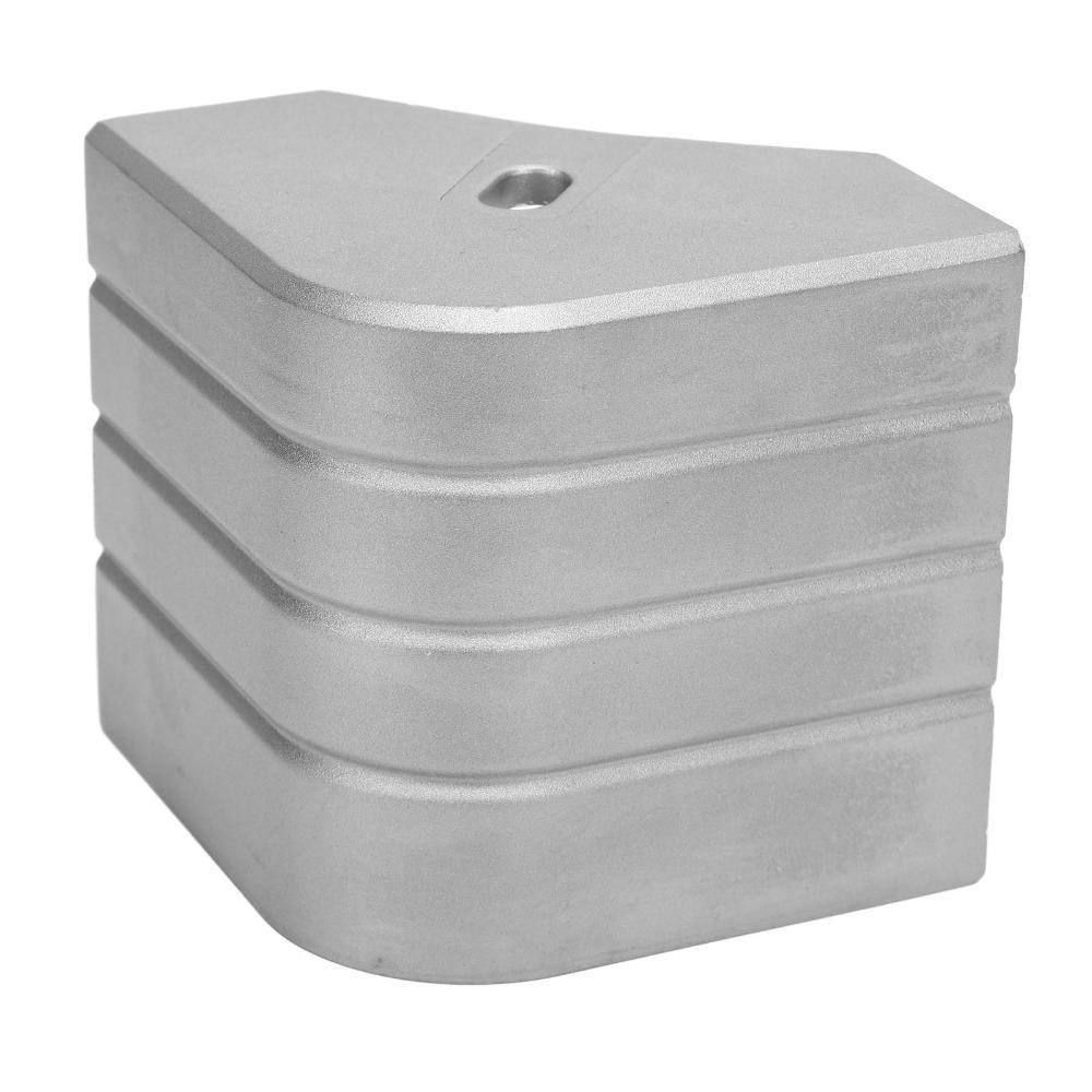 

3-1/8in to 3-3/16in Boat Corner Caps Aluminum 90° Rounded Corner Caps Pontoon Boat Application Corner Cap