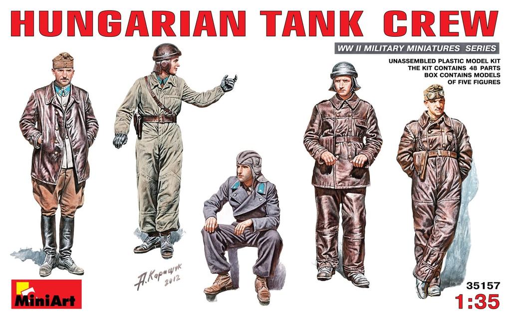 Miniart Hungarian Tank Crew Plastic Model 1/35