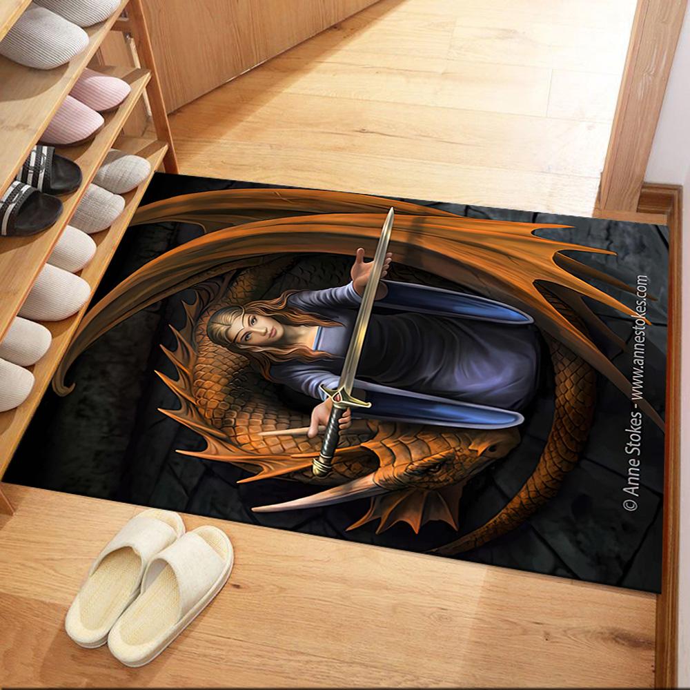 Gothic Style Floor Mat Perfect for Game Room Outdoor Study room Dormitory Antislip Carpet Decorate Offices