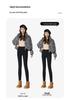 Women's Black Fleece-Lined Thermal Leggings: Warm, High-Waisted, Slim-Fit, Versatile, Thick, Trendy for Autumn/Winter