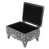 Vintage Jewelry Storage Box Alloy Decorative Large Capacity Jewelry Box for Earrings Rings Ancient