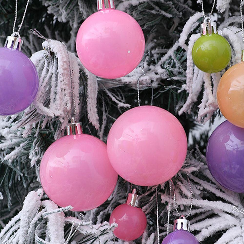 15/20pcs Plastic Christmas Ball Colorful Hang Bauble Ball Xmas Tree Hanging Ornament  Party