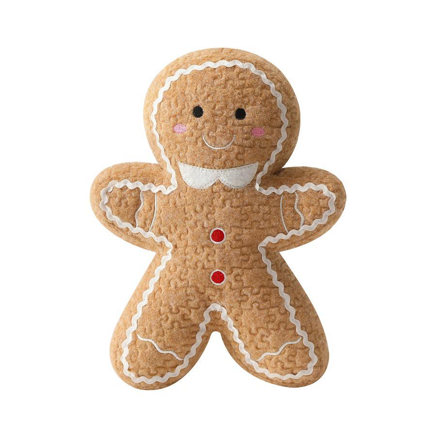 Festive Gingerbread Man Pillow Ornament