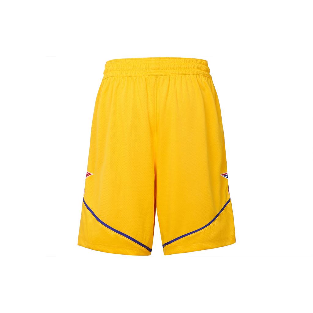 Jordan NBA All-Star Game Season 21 Logo Print Mid-Waist Basketball Shorts Men Bottoms Yellow CV4760-728
