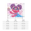 Sesame Street Cartoon Blanket Coral Fleece Plush Spring/Autumn Abby Cadabby Breathable Throw Blankets for Bed Bedroom Rug Piece