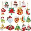 Diamond Painting Craft Diamond Painting Keychains Acrylic DIY Keychain Kit  Christmas Gift