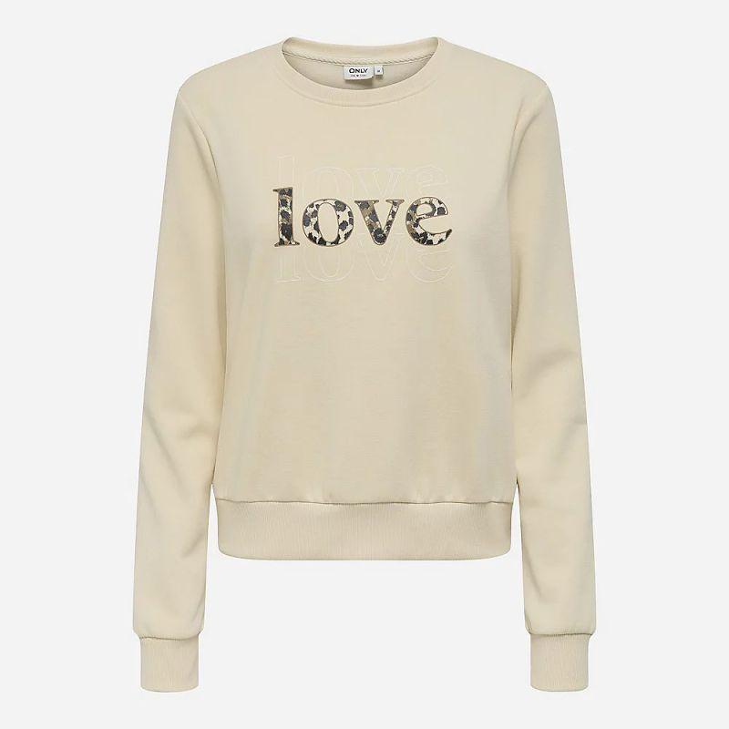 

Sweat coton rubi Love imprimé léopard Femme ONLY S белый
