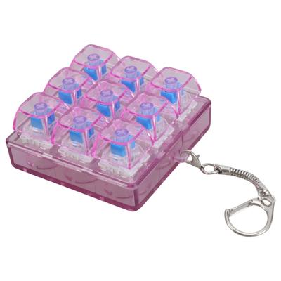 9-key Switches Testing Tool Mechanical Keyboard Tester Keychain Charm Hanging Pendant Office Decompression Button Toy