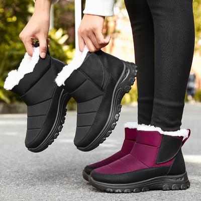 Women's Winter Warm Snow Boots Lightweight Anti-Slip Faux Fur Lined Ankle Booties Comfortable Plush Lined High Top Shoes Outdoor Short Boot for Women