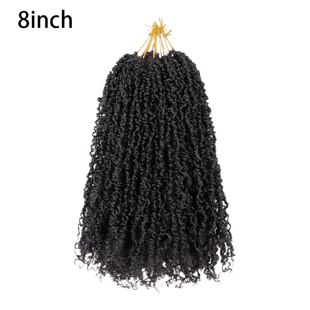 Плетеная кудрявая парика, ручная работа, 24 косы, устойчивая к пушистости, афро-кудрявые волосы, синтетическое волокно, парик для женщин, натуральный повседневный стиль