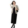 Women's Loose Fit Cashmere Cable Knit Cardigan - Long Sleeve, Round Neck, Autumn/Winter 2024 Collection
