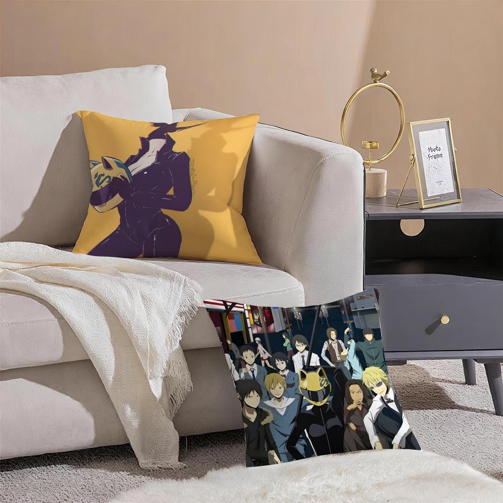 Anime Fantasy Ddurarara 3way Standoff Cushion Cover Throw Pillow Cover Hidden Button Durable Polyester Chair Cushion