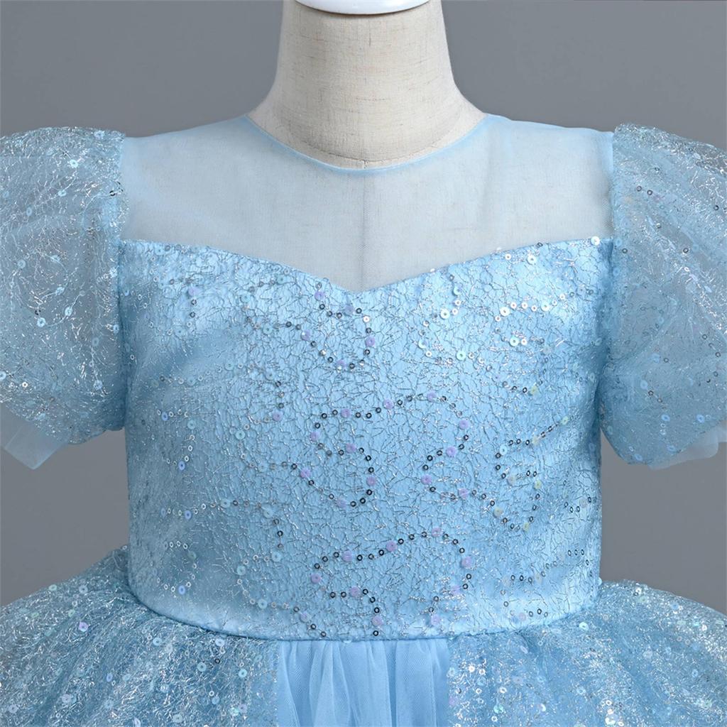 Children's Dresses, Stylish Princess Dresses, Sequined Skirts, Performance Costumes For Middle And Older Childrengirls Skirts