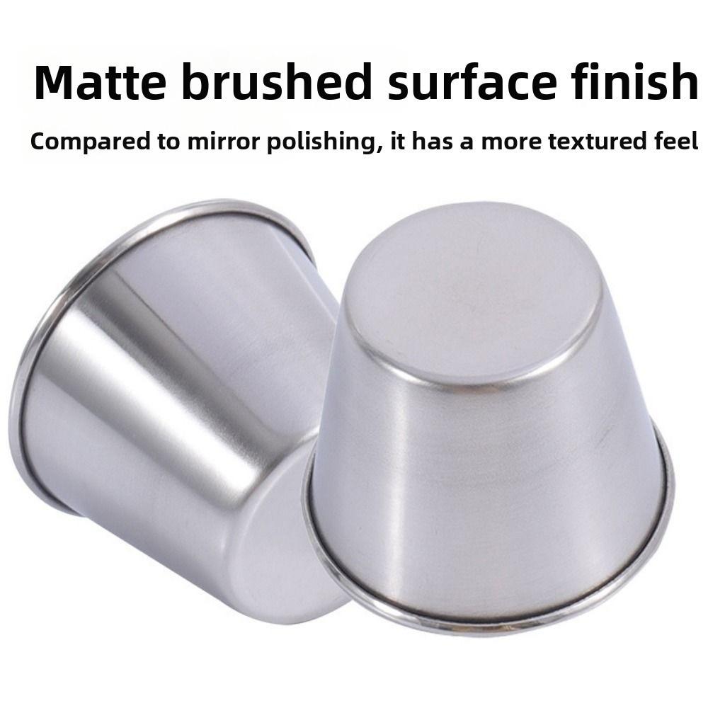 12PCS/SET Small Size Dipping Sauce Cup 304 Stainless Steel Seasoning Dish  Western Cuisine