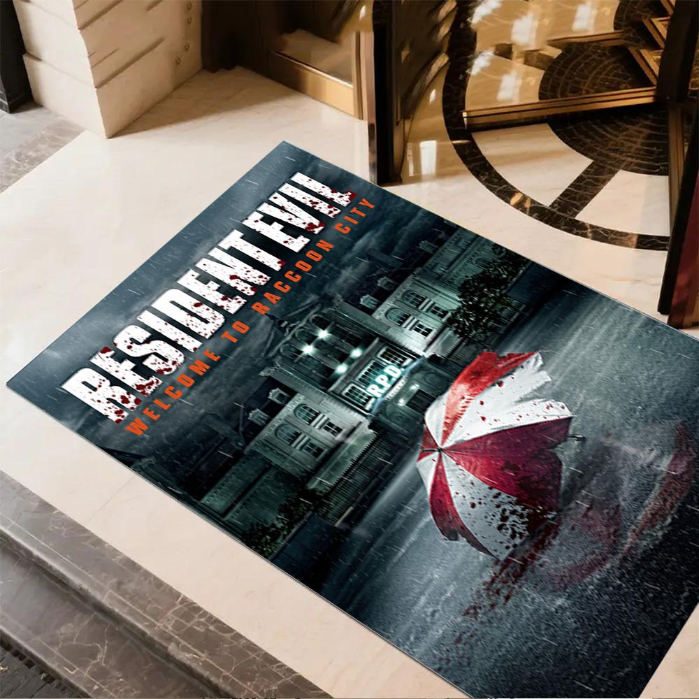 Resident Evil: Regenschirm Belagerung Teppich Geeignet für Dekorieren Zimmer Spielzimmer Wohnheim Outdoor Antirutsch Teppich Anime Büro Dekor
