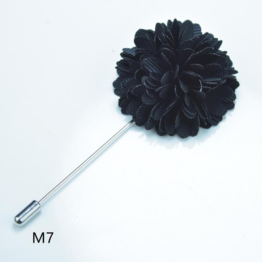 Handmade Floral Blue Corsage Brooch for Men & Women