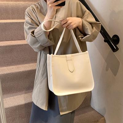 Premium Bag Fashionable and Simple Solid Color Tote Tote Bag Versatile Shoulder Messenger Women's Bag