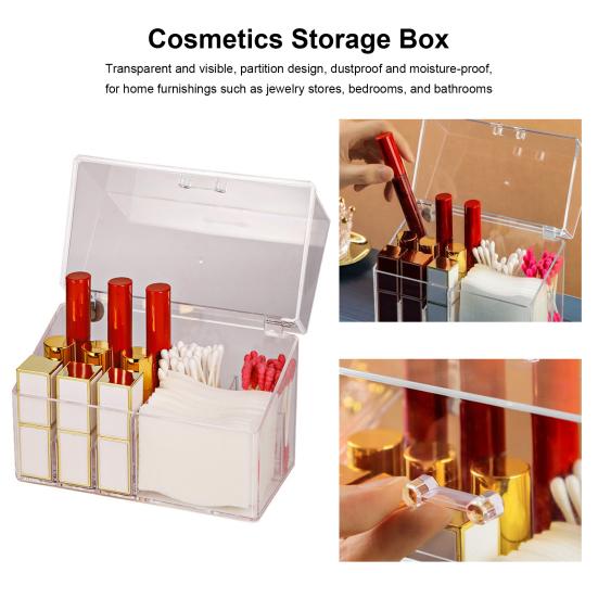 

Надежный 12 сеток для хранения, отдельно стоящий прозрачный видимый органайзер для макияжа, аксессуары для ванной комнаты, коробка для губной помады