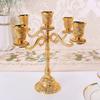 European Style Five-Head Three-Head Candlestick Wedding Table Decoration Candelabra For Dinner Hotel Home Lighting Decor Pieces