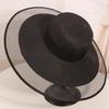 Wind Elegant Retro Hat Women's Summer Sunscreen Sunshade Big Brim Straw Hat Travel Versatile Vacation Beach Hat Tide